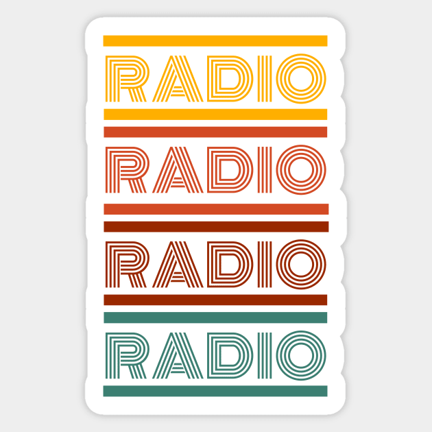 Radio Sticker by WonkeyCreations